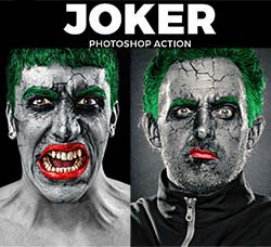 PS动作－丑态人生：The Joker Photoshop Action